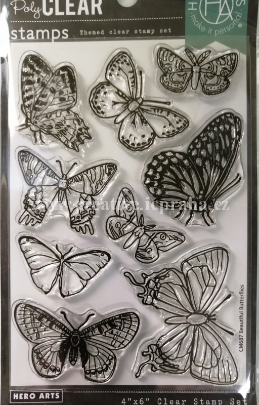 clear stamp HeroA - Motýli 9ks
